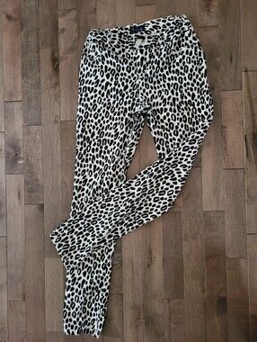 Childrens's Place  Black & White Leopard Print Jeans